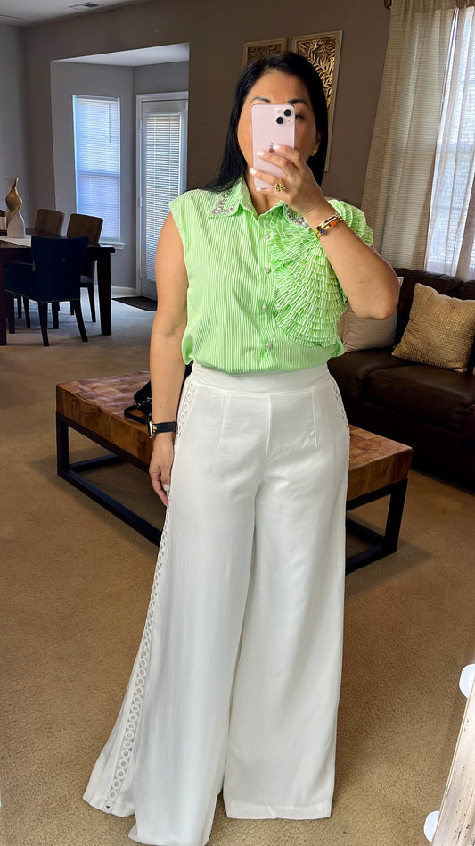 Blusa Rayas con Floor