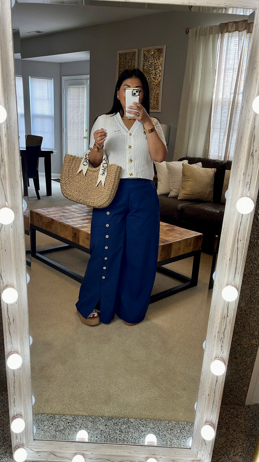 Pantalón Lino/Boton