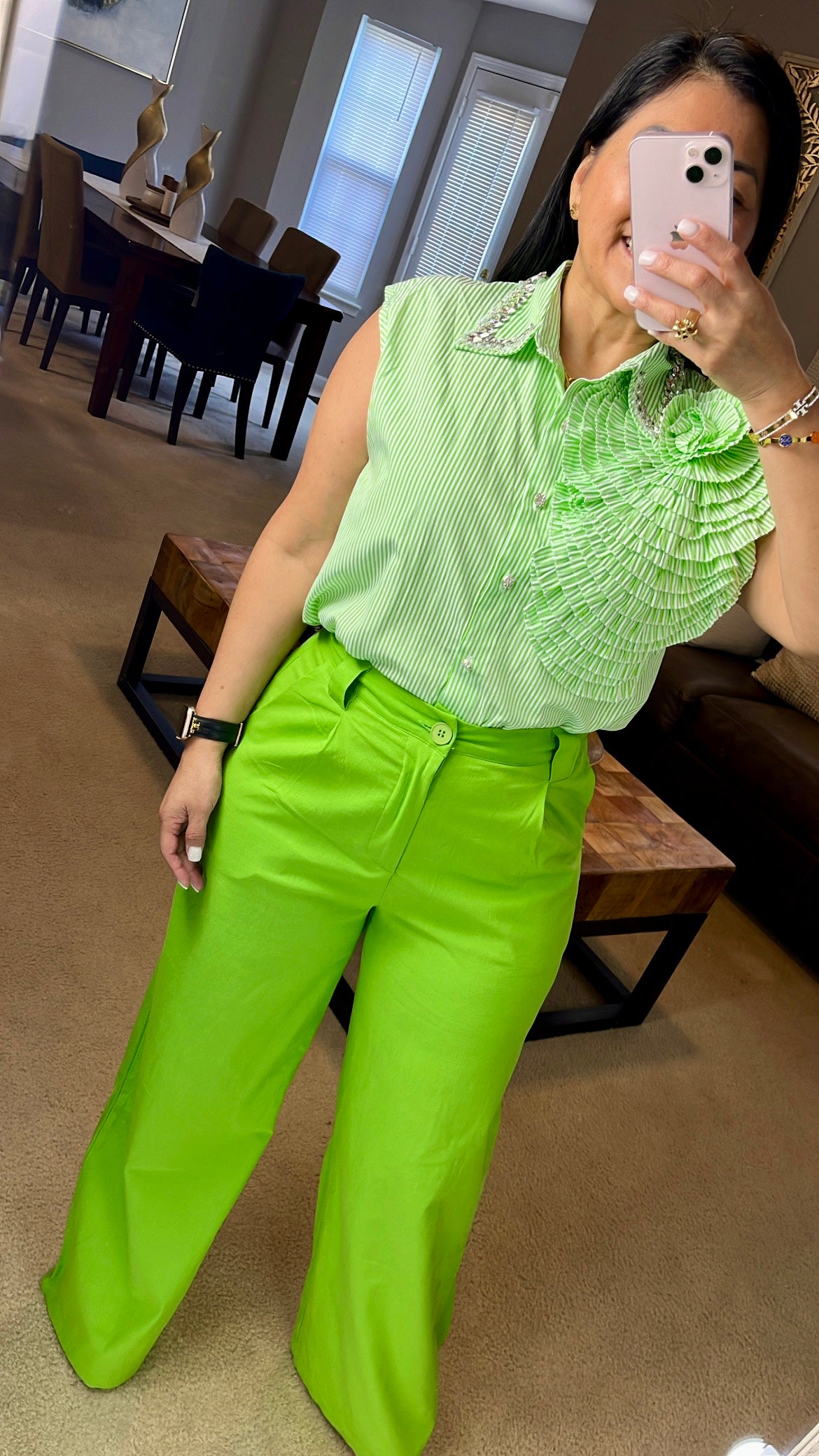 Blusa Rayas con Floor