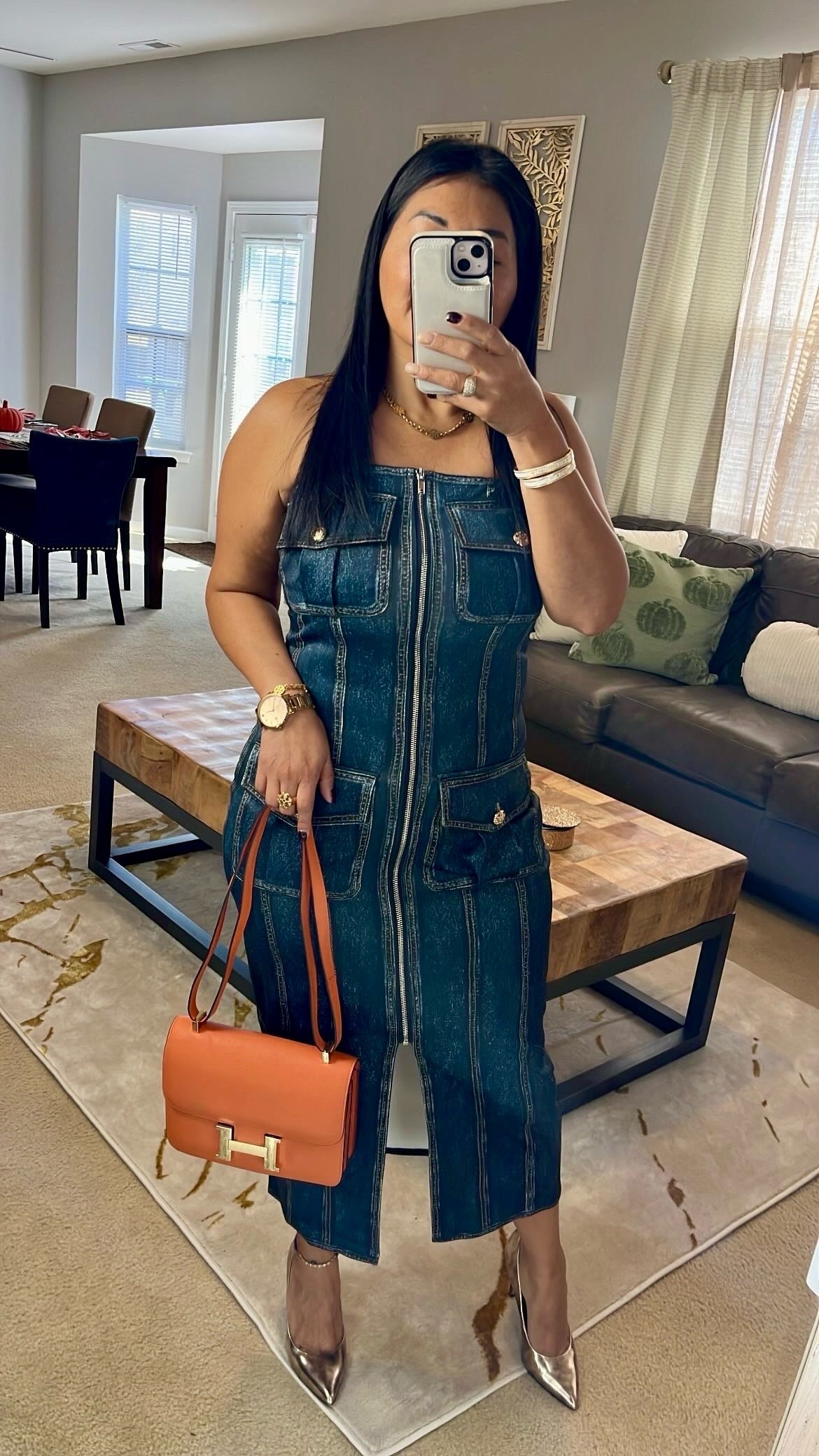 Vestido Straple Denim