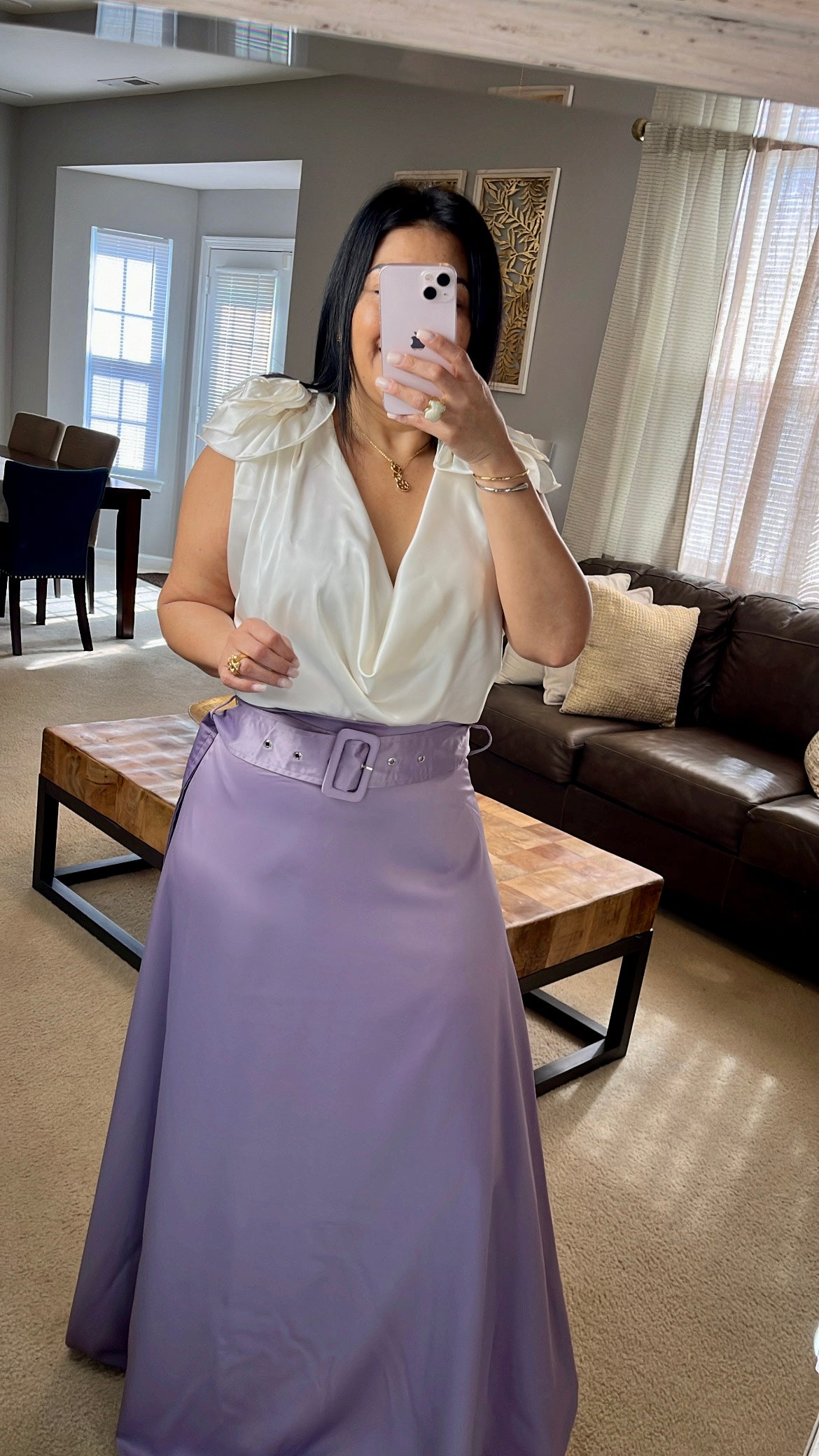 Falda Larga Satin
