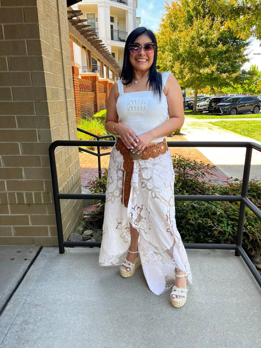 Falda Larga Bordada, One Size