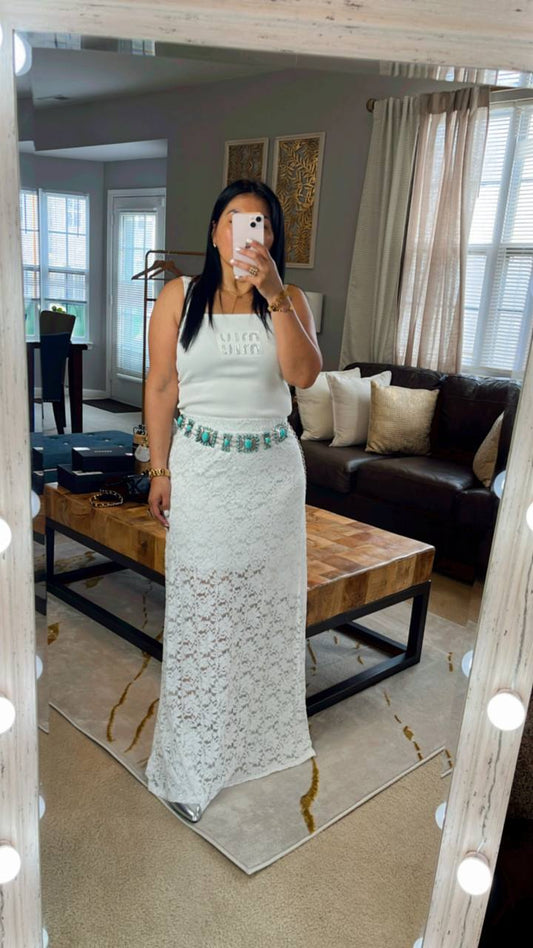Falda Boho de Encaje