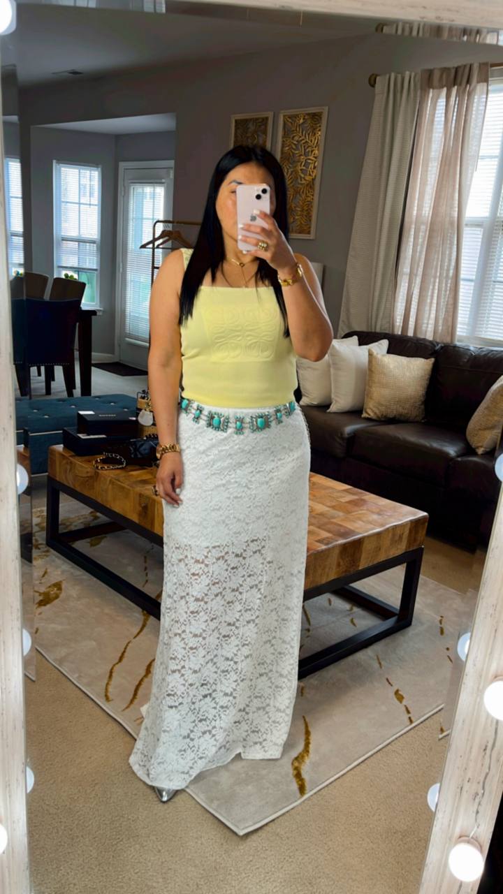 Falda Boho de Encaje