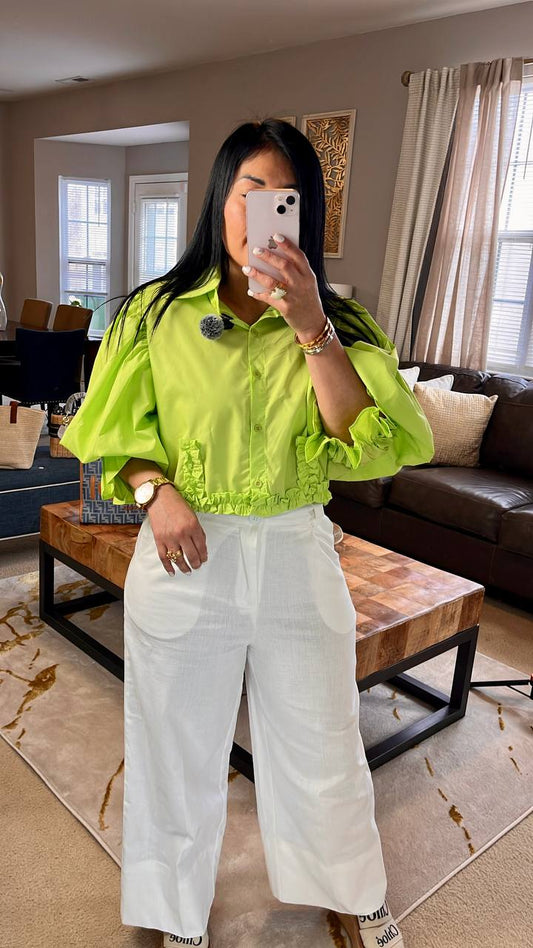 Pantalón de lino (Incluye Cinturón café)