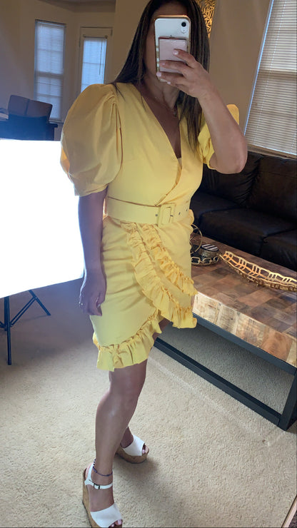 Vestido Lino Amarillo
