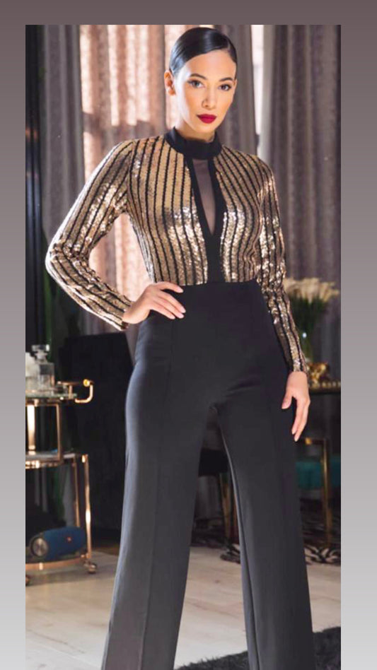 Jumper Negro/Dorado