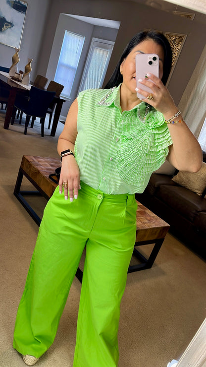 Blusa Rayas con Floor
