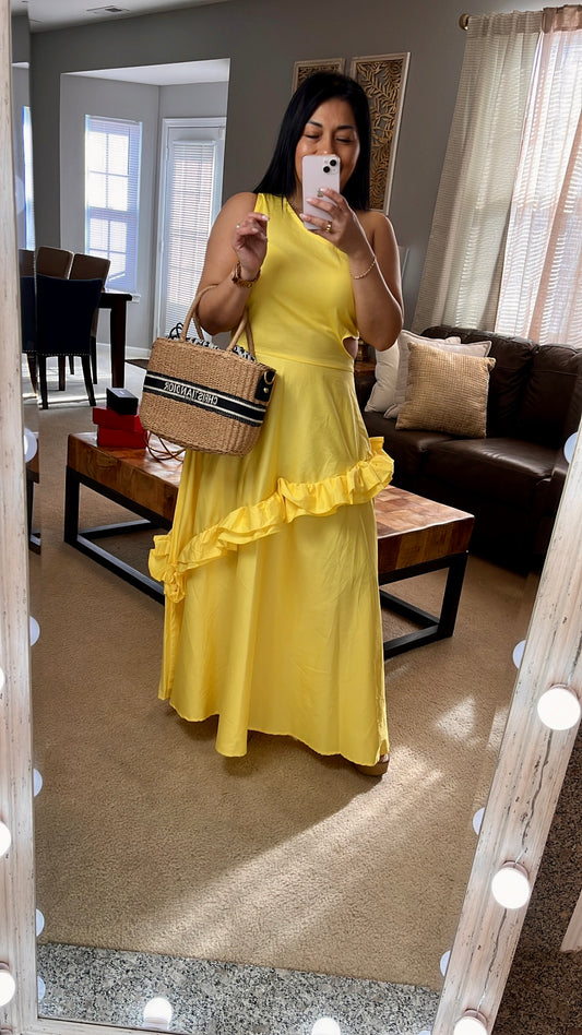 Vestido Largo Amarillo