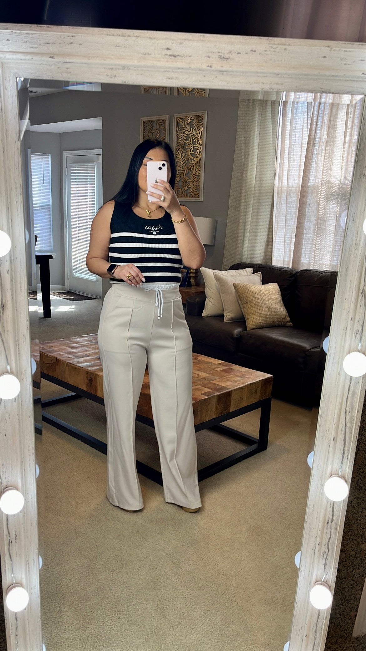 Pantalón Pretina Blanca