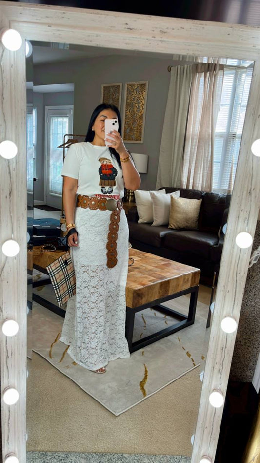 Falda Boho de Encaje