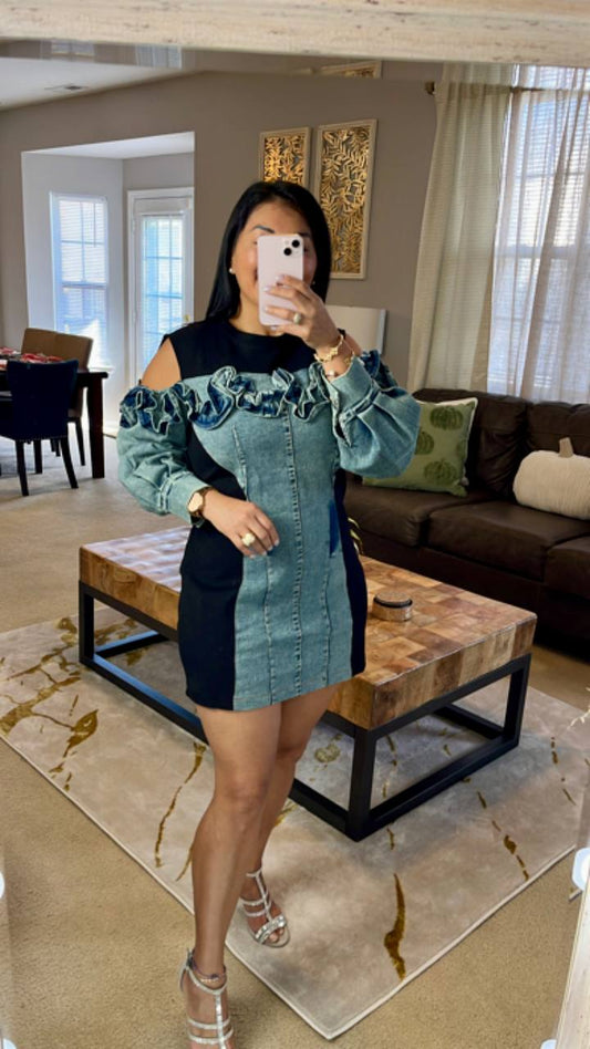 Denim Short Dress
