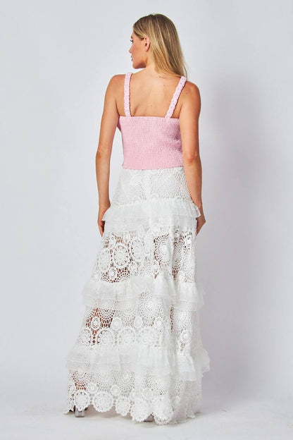 Falda Crochet - Top boho