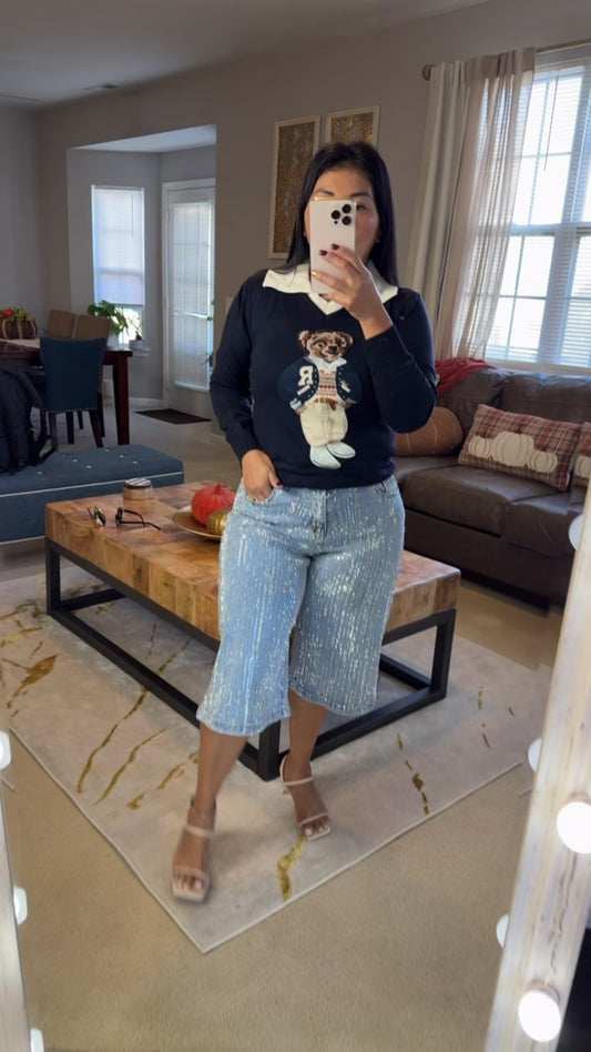 Sweater Oso Doble Cuello