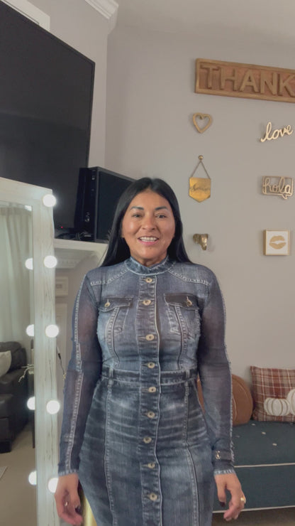 Vestido Denim largo